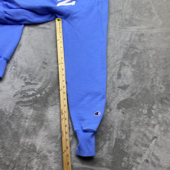 Champion Reverse Weave Boston Sweatshirt Crewneck Pullover Blue XS Boho Preppy - Picture 7 of 9